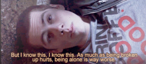 Teen Wolf Quote (About alone, break up, gifs, hurts, lonely, single)