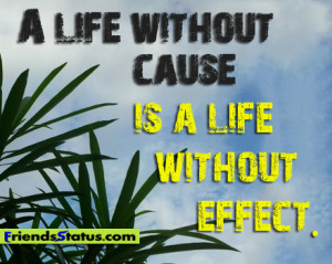 Quotes About Life Without Cause Effect