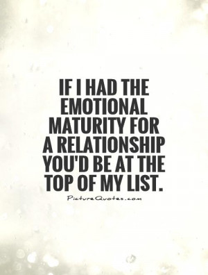 Emotional Maturity Quotes Relationship quotesemotional
