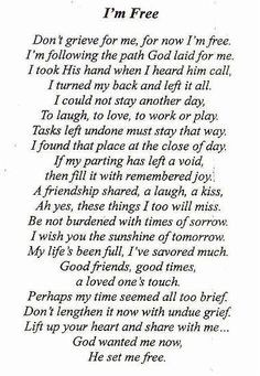 Christian poem for a Fathers funeral More