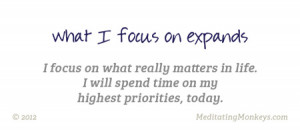what matters most focus quotes
