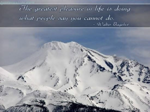 The Greatest Pleasure In Life In Doing What Others Say You Can not Do ...