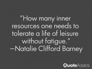 How many inner resources one needs to tolerate a life of leisure ...