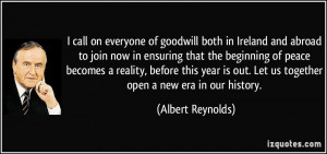 of goodwill both in Ireland and abroad to join now in ensuring ...
