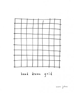 Marc Johns: hand drawn grid