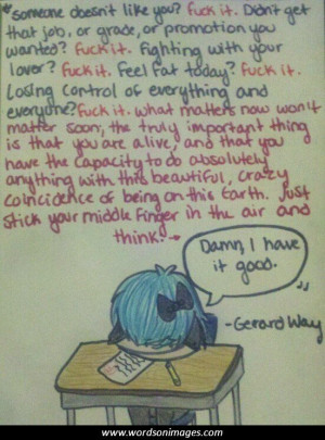 My Chemical Romance Gerard Way Quotes