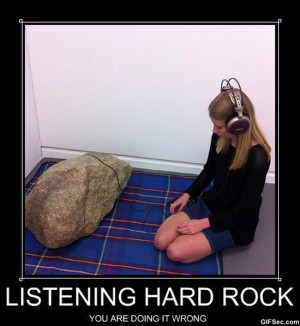 Listening Hard Rock Music Funny Pictures MEME GIF