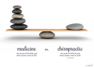 Medicine vs Chiropractic Poster