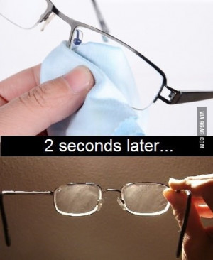 What I hate about wearing glasses