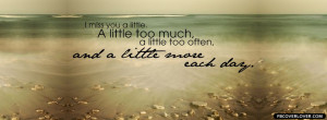 Miss You A Little Facebook Cover