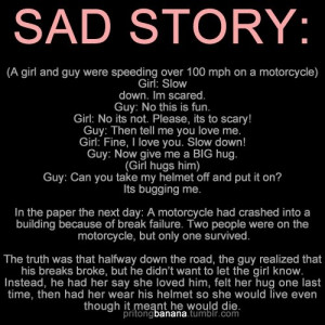 sad story but true love quotes