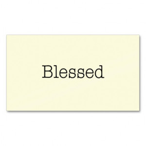 Blessed Quotes Inspirational Faith Quote Business Cards