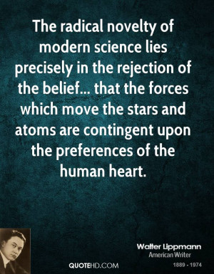Walter Lippmann Science Quotes