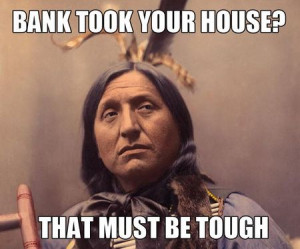 Unimpressed Native American