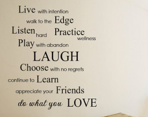 ... Phrases & Sayings Wall Decals Stickers Vinyl Wall Quotes 020