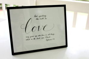 Framed Bible Verses Calligraphy http://www.etsy.com/listing/150008163 ...