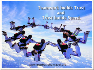 Teamwork builds Trust