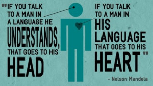 ... or talk to him in his language Quotes About People Talking About You