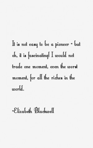Elizabeth Blackwell Quotes & Sayings