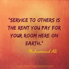 Service to others... #motivational #quotes #nonprofit #volunteers More