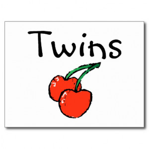 Funny Twin Sayings Postcards
