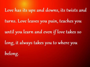 Love with Ups and Downs; love messages, love quote, love quote ...