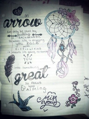 doodle quote #arrow