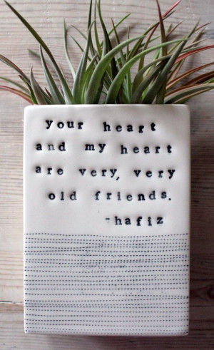 porcelain wall vase hafiz quote. IN STOCK by mbartstudios on Etsy, $55 ...