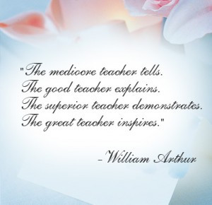 The Warm Teacher Appreciation Quotes On Thank You Teacher Card ...