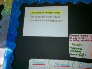 Pre reading task for house on mango street- grade 11.
