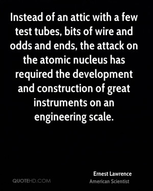 Instead of an attic with a few test tubes, bits of wire and odds and ...