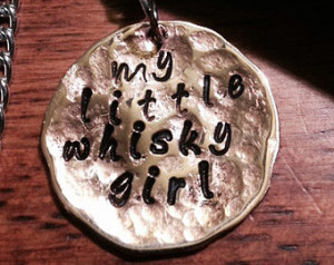 Toby Keith inspired my little whisk ey girl necklace or bracelet ...