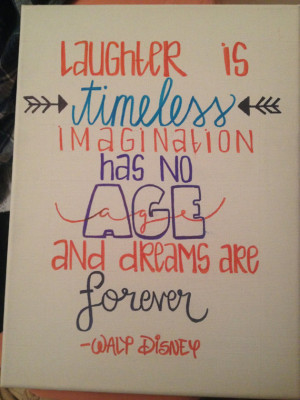 Walt Disney Canvas Quote