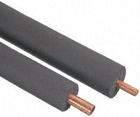 Buy Black Nitrile Rubber Pipe Insulation, 22mm dia. x 19mm x 2m