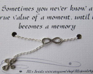 Small Infinity and Sideways Cross N ecklace and Friendship Quote ...