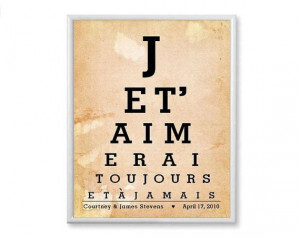 Love You Forever and Ever French Quote Art by PaperPlanePrints, $20 ...