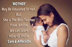 Mother's care and affection
