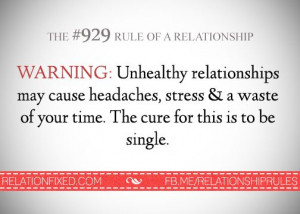 Warning: Unhealthy relationships may cause headaches, stress & a waste ...