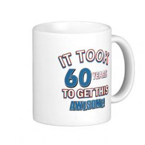 60 year old birthday designs mugs