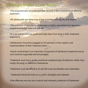 Our Core Beliefs | Substance Abuse Program for Teens | Paradigm Malibu