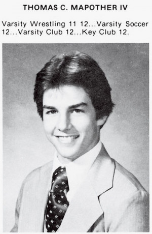 Tom Cruise high school pic