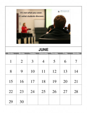 June 2015 Quotes Calendar online