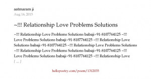 Relationship Love Problems Solutions babaji+91-8107764125 by aatmaram ...