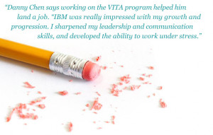 Danny Chen says working on the VITA program helped him land a job ...