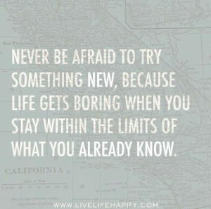 Try something new!!