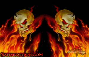 Flaming Skulls Layout