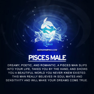 Pisces Male Personality Graphic