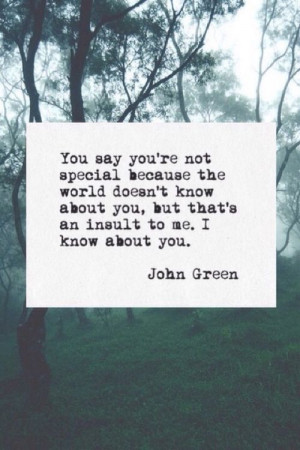 know you're special...