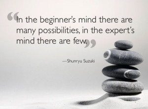 ... , in the expert’s mind there are a few.” – Shunryu Suzuki