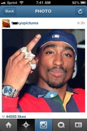 On Tuesday (Nov. 27, 2012), he posted the below image of Tupac with ...